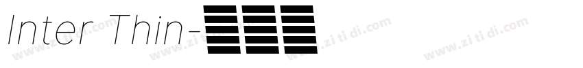 Inter Thin字体转换 Inter Thin字体转换
